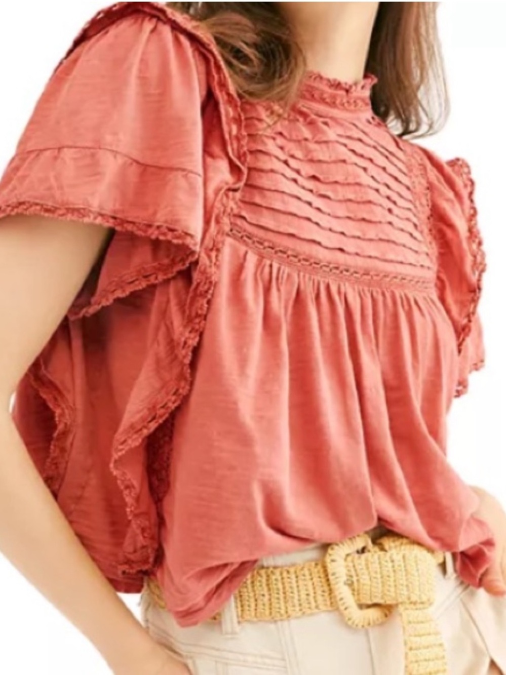 Free People 100% cotton La Femme Tee